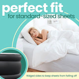 EZ Inflate Air Mattress with Built in Pump – Twin Size Double-High Inflatable Mattress with Flocked Top – Easy Inflate, Waterproof, Portable Blow Up Bed for Camping & Travel